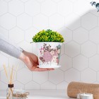 Горшок для цветов Доляна «Фрезия», 800 мл, цвет белый - Фото 5