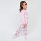 Пижама для девочки, цвет розовый рост 92 см - Фото 6