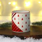 Новый год. Кружка новогодняя керамическая «С Новым годом!» красная, 450 мл, цвет белый - фото 21386670