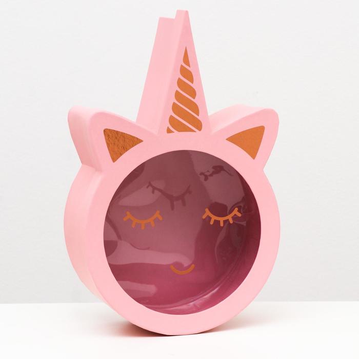 Коробка подарочная, "Единорог розовый", с PVC окном, 24.5 x 10 x 39 см - Фото 1