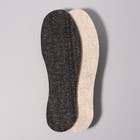 Стельки для обуви «Мягкий след», утеплённые, универсальные, 36-46 р-р, 30 см, пара, цвет чёрный - фото 2662490