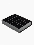 Подставка для презентации, 12 ячеек, 20.3×15.4×3.8 оргстекло 2 мм, цвет чёрный В ЗАЩИТНОЙ ПЛЁНКЕ - фото 45377547