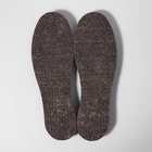 Стельки для обуви «Мягкий след», утеплённые, универсальные, 36-46 р-р, пара, цвет коричневый - Фото 3