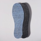 Стельки для обуви «Мягкий след», утеплённые, универсальные, 36-46 р-р, 30 см, пара, цвет синий - Фото 1