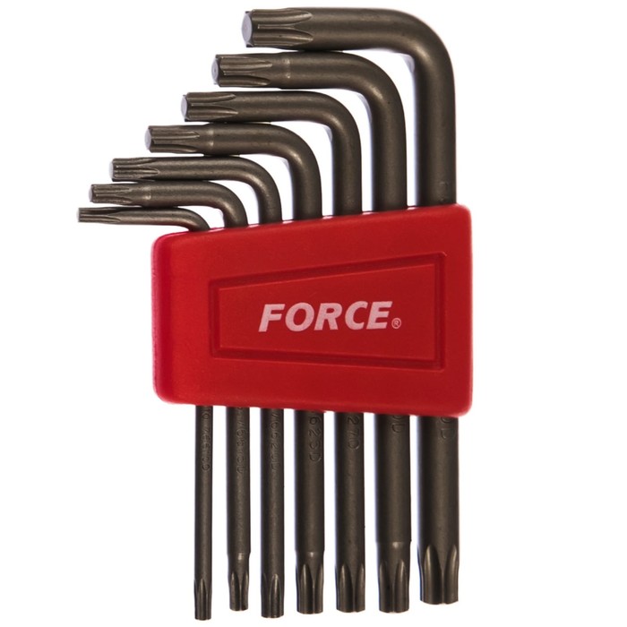 Набор ключей Forsage F-5071, Г-образные, TORX, 7 предметов, в пластиковом держателе