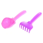 Набор песочный: совок красный, грабельки №2, цвета МИКС - Фото 5