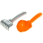 Набор песочный: совок красный, грабельки №2, цвета МИКС - Фото 6