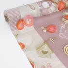 Клеёнка на стол на тканевой основе Доляна «Нежность», рулон 20 метров, ширина 137 см, общая толщина 0,22 мм, цвет бежевый - Фото 5