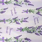 Клеёнка на стол Доляна «Лаванда», на тканевой основе, рулон 20 метров, ширина 137 см, общая толщина 0.22 мм - Фото 3