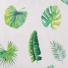 Клеёнка на стол Доляна «Тропики», на тканевой основе, рулон 20 м, ширина 137 см, общая толщина 0.22 мм, белая - Фото 4