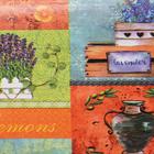 Клеёнка на стол Доляна «Прованс», на тканевой основе, рулон 20 м, ширина 137 см, общая толщина 0.22 мм - Фото 3