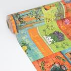 Клеёнка на стол Доляна «Прованс», на тканевой основе, рулон 20 м, ширина 137 см, общая толщина 0.22 мм - Фото 5