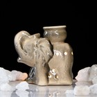 Аромалампа "Слоник", серая, керамика, 10 см - Фото 1
