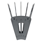 Лоток-веер для бумаг, 5 секций, 4 отделения, серый - Фото 5