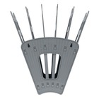 Лоток-веер для бумаг, 6 секций, 5 отделений, серый - Фото 3