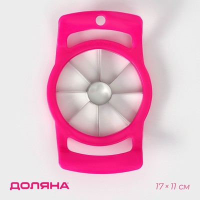 Яблокорезка с ручками Доляна, d=11 см, МИКС