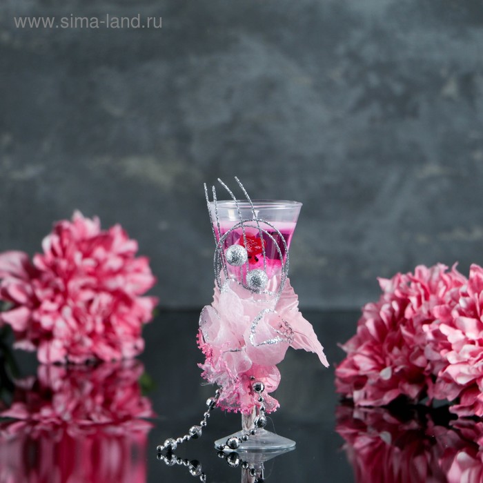 Свеча гелевая "Чувственность", цвет розовый - Фото 1