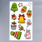 Интерьерная наклейка «Новогодние сладости», белый фон, 30×50 см  (артикул 7321753)  большой выбор товаров оптом и в розницу по низким ценам с доставкой