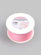 Лента капроновая «Волна», 50 мм, 10±1 м, розовая - фото 59330956