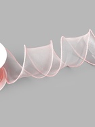 Лента капроновая «Волна», 50 мм, 10±1 м, розовая - Фото 3