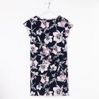 Ночная сорочка женская, цвет тёмно-синий, размер 50 - Фото 3