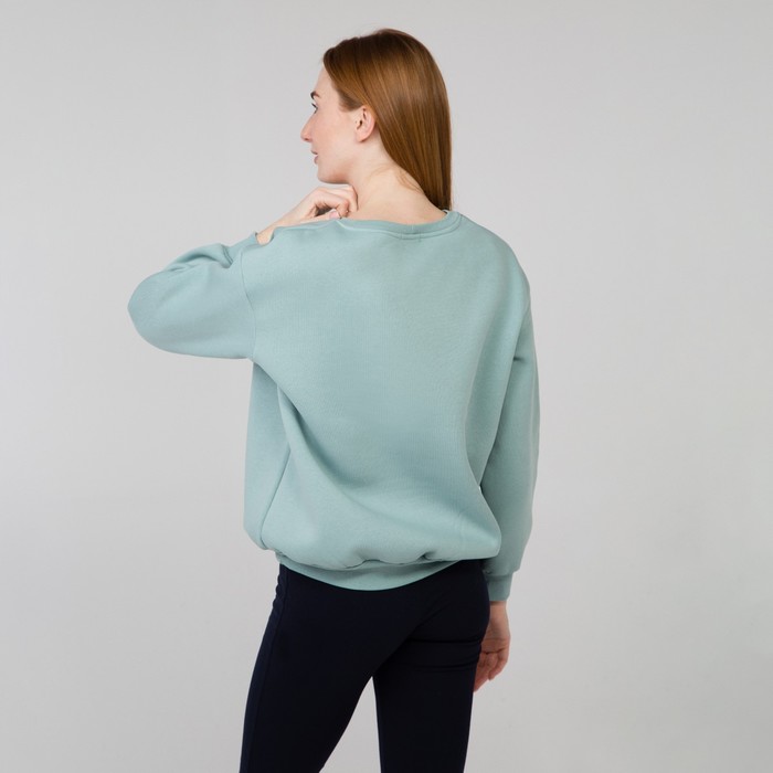 Свитшот женский НАЧЁС, цвет ментол, размер 50-52 51371