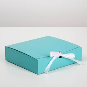Коробка подарочная складная, упаковка, «Тиффани», 20 х 18 х 5 см