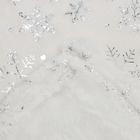 Плед с рукавами Этель "Серебряные снежинки" 150х200 см,100% п/э, корал-флис 220 гр/м2 - Фото 3
