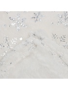 Плед с рукавами «Этель» «Серебряные снежинки» 150×200 см,100% п/э, корал-флис 220 г/м² - Фото 4