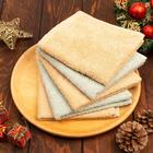 Набор махровых полотенец Этель New year 30х30 см -5шт, 100% хл, 340гр/м2  (артикул 7351699)  большой выбор товаров оптом и в розницу по низким ценам с доставкой