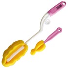 Набор губок-ершиков для мытья бутылочек и соски, 2 шт, цвет МИКС - Фото 4