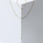 Кулон с жемчугом «Цепь» мелкие бусины, шар № 2, цвет белый в золоте, L=50 см - Фото 1