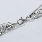 Кулон "Цепь" , цвет серебро, 36см - фото 24423056