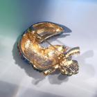 Брошь «Птица» тукан, цвет красно-синий в золоте - Фото 2