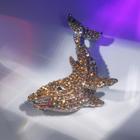 Брошь «Кит», цветная в серебре - Фото 1