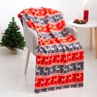 Плед «Веселые олени», 120×150 см, флис 150 г/м² - Фото 1