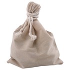 Мешок хлопковый, 20 × 25 см, на 2 кг, с завязками, бежевый - Фото 5