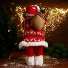 Дед Мороз "В красной шубке с оленями, с веточками" 60 см - Фото 4