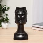 Ваза керамика "Соблазн" d-6 см,11х10х23,5 см, чёрный - фото 47133865