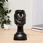 Ваза керамика "Соблазн" d-6 см,11х10х23,5 см, чёрный - фото 47133866