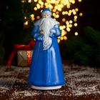 Дед Мороз пластик 25х10,5 см, синий - фото 5160724