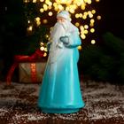 Дед Мороз пластик 25х10,5 см, бирюзовый - фото 25520017