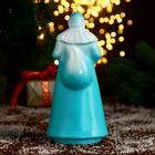 Дед Мороз пластик 25х10,5 см, бирюзовый - фото 25520018