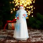 Дед Мороз пластик 25х10,5 см, бело-голубой - Фото 1