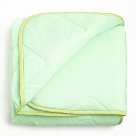 Одеяло 140*205 см, 300 гр/см2, бамбуковое волокно, микрофибра, цвет зелёный