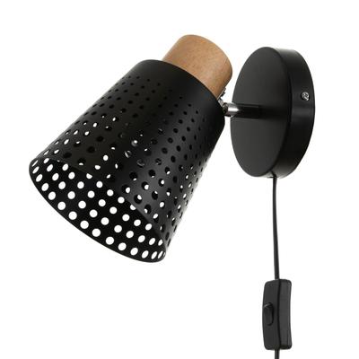 Бра 1666/1BK E27 40 Вт черный 13×13×18.5 см