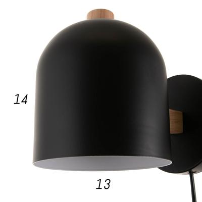 Бра 1668/1BK E27 40 Вт черный 18×13×16 см