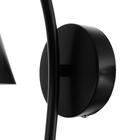 Бра 1670/1BK E27 40Вт черный 22х12х34,5 см - фото 23332699