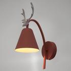 Бра "Олень" 1хE27 40Вт розовый 22х12х34,5 см - фото 23332703