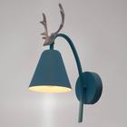 Бра "Олень" 1хE27 40Вт голубой 22х12х34,5 см - Фото 2